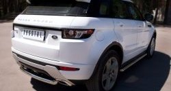 16 649 р. Одинарная защита заднего бампера из трубы диаметром 63 мм (Dynamic) SLITKOFF Land Rover Range Rover Evoque 1 L538 дорестайлинг 5 дв. (2011-2015)  с доставкой в г. Пермь. Увеличить фотографию 4