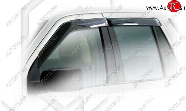 2 199 р. Дефлектора окон CA-Plastiс Land Rover Freelander L359 дорестайлинг (2006-2010) (Classic полупрозрачный)  с доставкой в г. Пермь