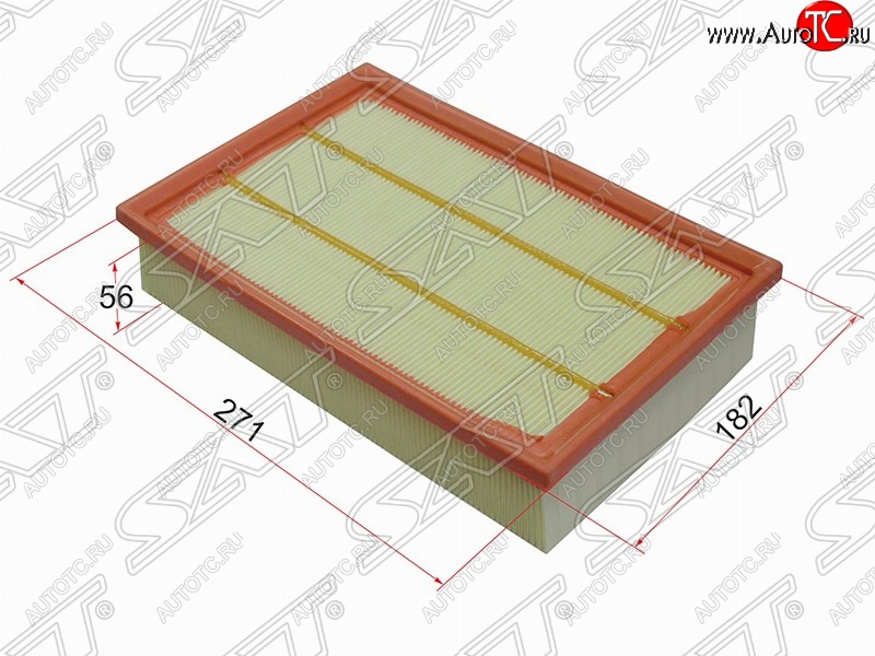 297 р. Фильтр воздушный двигателя SAT (271х182х56 mm)  Land Rover Freelander  L359 (2006-2012) дорестайлинг, 1-ый рестайлинг  с доставкой в г. Пермь