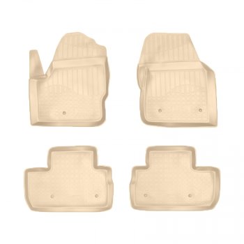Коврики салона Norplast Unidec Land Rover Freelander  L359 (2006-2012) дорестайлинг, 1-ый рестайлинг (Цвет: бежевый)