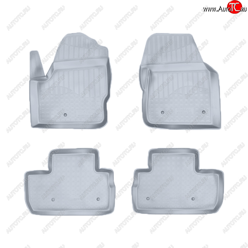 3 699 р. Коврики салона Norplast Unidec  Land Rover Freelander  L359 (2006-2012) дорестайлинг, 1-ый рестайлинг (Цвет: серый)  с доставкой в г. Пермь