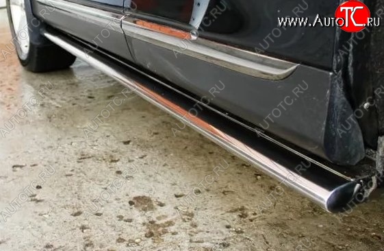 16 649 р. Защита порогов из овальной трубы диаметром 75x42 мм Russtal Land Rover Freelander L359 дорестайлинг (2006-2010)  с доставкой в г. Пермь