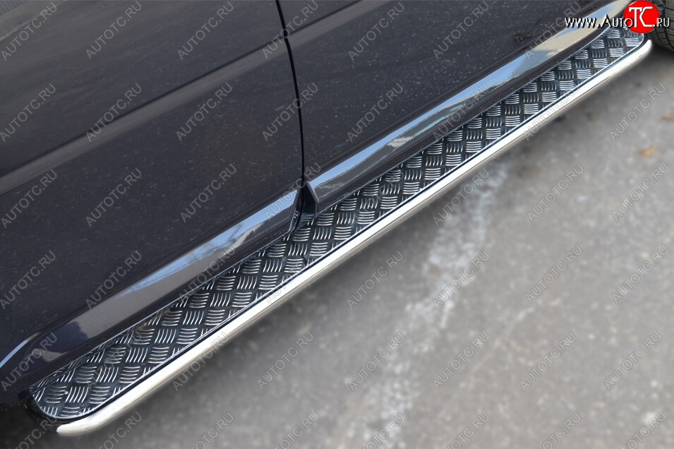 22 999 р. Широкая защита порогов с трубой диаметром 42 мм SLITKOFF v2 Land Rover Freelander L359 дорестайлинг (2006-2010)  с доставкой в г. Пермь