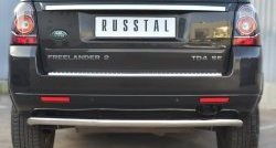 16 749 р. Защита заднего бампера (Ø63 мм волна, нержавейка) SLITKOFF  Land Rover Freelander  L359 (2010-2012) 1-ый рестайлинг  с доставкой в г. Пермь. Увеличить фотографию 4