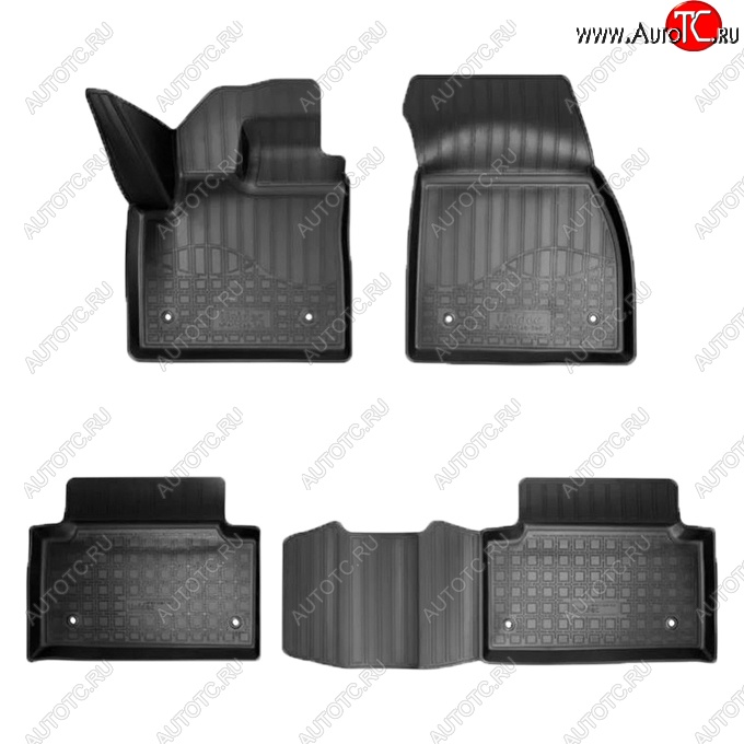 2 899 р. Коврики салонные Noplast  Land Rover Range Rover Evoque  2 L551 (2018-2025) (Черные)  с доставкой в г. Пермь