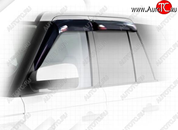 2 199 р. Дефлектора окон CA-Plastiс Land Rover Range Rover Sport 1 L320 дорестайлинг (2005-2009) (Classic полупрозрачный, Без хром.молдинга)  с доставкой в г. Пермь