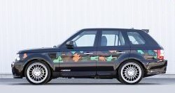 5 199 р. Пороги накладки HAMANN CONQUEROR I Land Rover Range Rover Sport 1 L320 дорестайлинг (2005-2009) (Неокрашенные)  с доставкой в г. Пермь. Увеличить фотографию 4