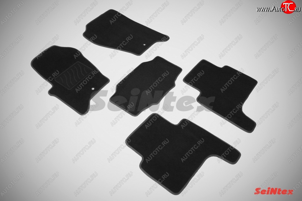 3 399 р. Комплект ворсовых ковриков в салон LUX Seintex  Land Rover Range Rover Sport  2 L494 (2013-2025) дорестайлинг, рестайлинг (Чёрный)  с доставкой в г. Пермь