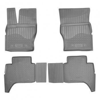Комплект ковриков в салон Norplast Unidec Land Rover Range Rover Sport  2 L494 (2013-2025) дорестайлинг, рестайлинг (Цвет: черный)
