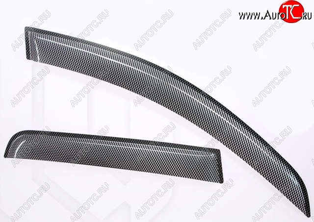 2 399 р. Дефлектор капота CA-Plastiс  Land Rover Range Rover Velar  1 L560 (2017-2025) (Шелкография карбон-серебро)  с доставкой в г. Пермь