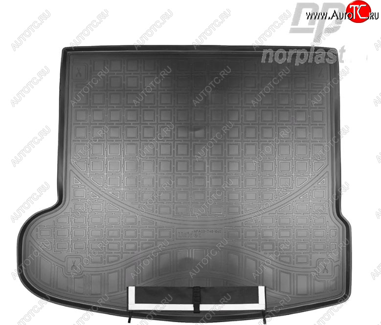 3 499 р. Коврик багажника Norplast Unidec  Land Rover Range Rover Velar  1 L560 (2017-2025) (Черный, с погрузочным ковриком (фартуком))  с доставкой в г. Пермь