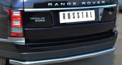 8 599 р. Одинарная защита заднего бампера из трубы диаметром 63 мм (Voque) SLITKOFF  Land Rover Range Rover  4 L405 (2012-2017) дорестайлинг  с доставкой в г. Пермь. Увеличить фотографию 2