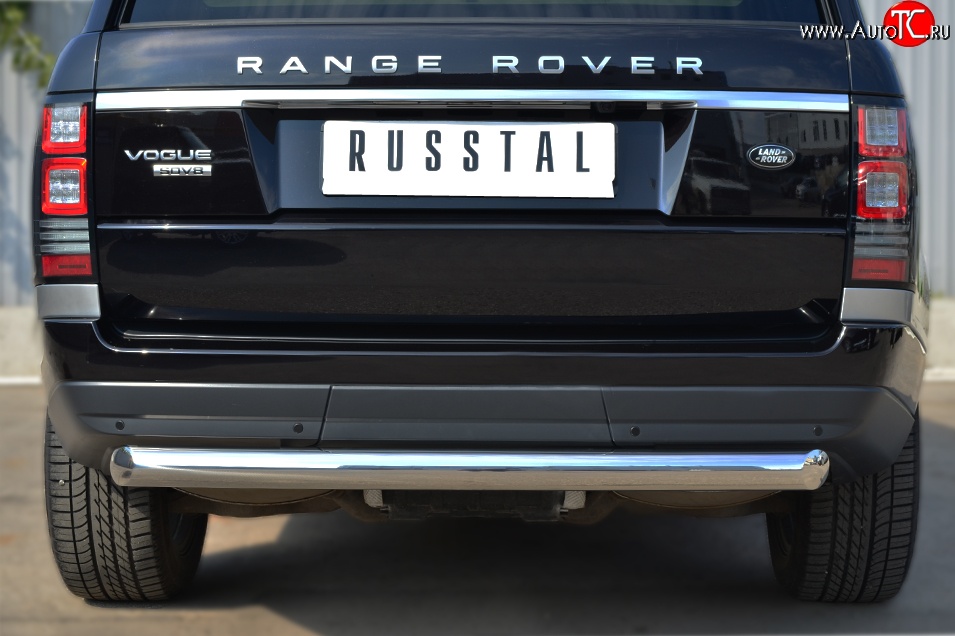 16 749 р. Одинарная защита заднего бампера из трубы диаметром 76 мм (Voque) SLITKOFF  Land Rover Range Rover  4 L405 (2012-2017) дорестайлинг  с доставкой в г. Пермь