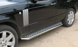 Широкая защита порогов Russtal Land Rover Range Rover 3 L322 дорестайлинг (2002-2006)
