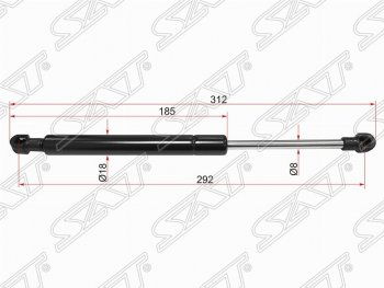 Упор капота SAT (газовый) Land Rover Range Rover  3 L322 (2002-2012) дорестайлинг, рестайлинг, 2-ой рестайл