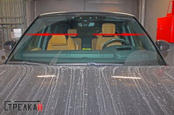 1 549 р. Водостоки (дефлектора) лобового стекла Стрелка 11 Land Rover Range Rover 5 L460 (2021-2025)  с доставкой в г. Пермь. Увеличить фотографию 2