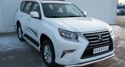 17 999 р. Защита переднего бампера (Ø63 мм волна, нержавейка) SLITKOFF Lexus GX460 J150 1-ый рестайлинг (2013-2019)  с доставкой в г. Пермь. Увеличить фотографию 3