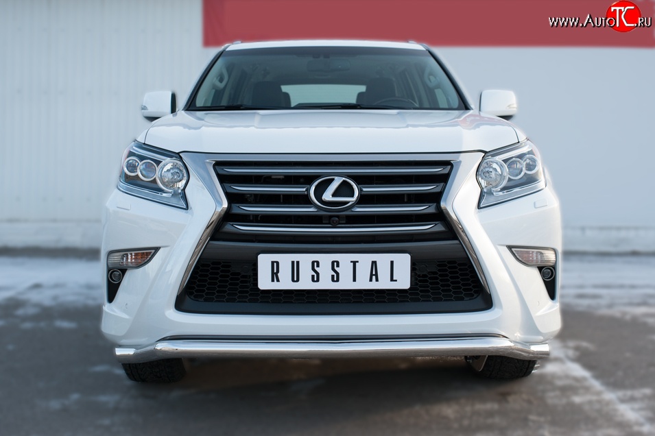 17 999 р. Защита переднего бампера (Ø63 мм волна, нержавейка) SLITKOFF Lexus GX460 J150 1-ый рестайлинг (2013-2019)  с доставкой в г. Пермь
