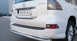 21 699 р. Защита заднего бампера (Ø63 и 42 мм, с углами, нержавейка) SLITKOFF  Lexus GX460  J150 (2013-2022) 1-ый рестайлинг, 2-ой рестайлинг  с доставкой в г. Пермь. Увеличить фотографию 3