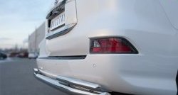 21 699 р. Защита заднего бампера (Ø63 и 42 мм, с углами, нержавейка) SLITKOFF  Lexus GX460  J150 (2013-2022) 1-ый рестайлинг, 2-ой рестайлинг  с доставкой в г. Пермь. Увеличить фотографию 4