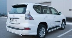 12 499 р. Защита заднего бампера (Ø75x42 мм, нержавейка) Russtal Lexus GX460 J150 1-ый рестайлинг (2013-2019)  с доставкой в г. Пермь. Увеличить фотографию 2