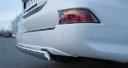 12 499 р. Защита заднего бампера (Ø75x42 мм, нержавейка) Russtal Lexus GX460 J150 1-ый рестайлинг (2013-2019)  с доставкой в г. Пермь. Увеличить фотографию 4