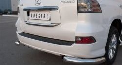17 599 р. Защита заднего бампера (Ø76 мм уголки, нержавейка) SLITKOFF  Lexus GX460  J150 (2013-2022) 1-ый рестайлинг, 2-ой рестайлинг  с доставкой в г. Пермь. Увеличить фотографию 2