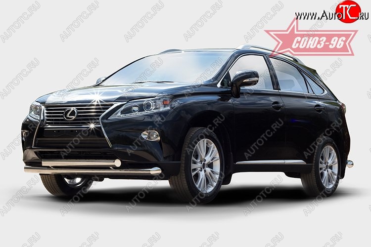 29 654 р. Защита переднего бампера двойная Souz-96 (d76/75х42). Lexus RX 270 AL20 дорестайлинг (2015-2019)  с доставкой в г. Пермь