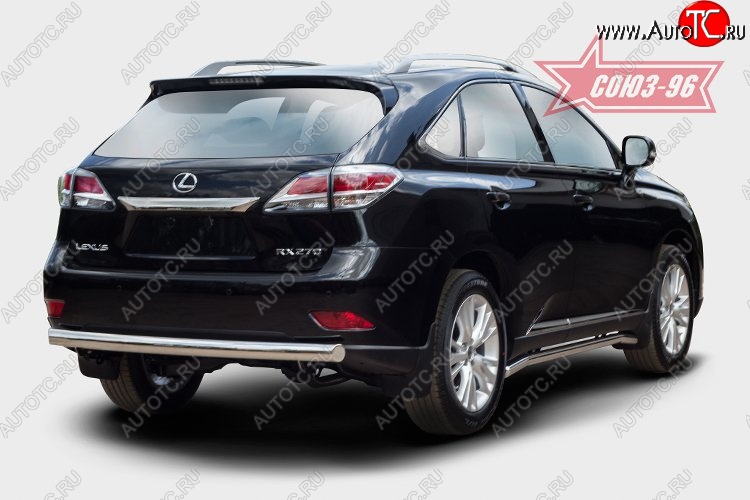 15 704 р. Овальная защита заднего бампера (d75х42) Souz-96  Lexus RX  270 (2015-2019) AL20 дорестайлинг  с доставкой в г. Пермь