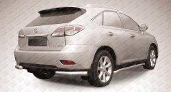 Защита заднего бампера из двух боковых уголков диаметром 76 мм Slitkoff Lexus RX  270 - RX350  AL10
