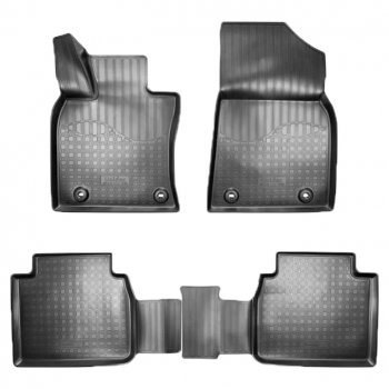 Коврики салонные Noplast (3D) Lexus ES350  XV70 (2018-2021) дорестайлинг (Черные)
