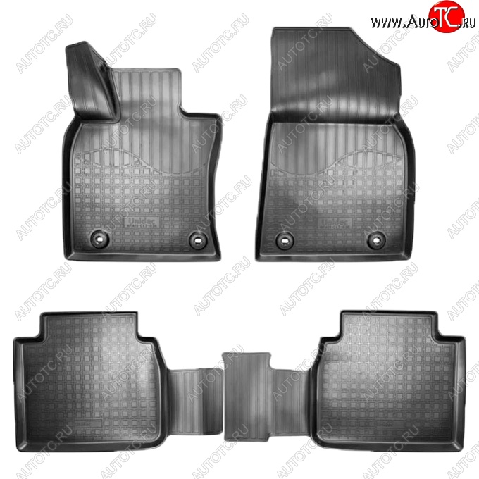 3 199 р. Коврики салонные Noplast (3D) Lexus ES350 XV70 дорестайлинг (2018-2021) (Черные)  с доставкой в г. Пермь