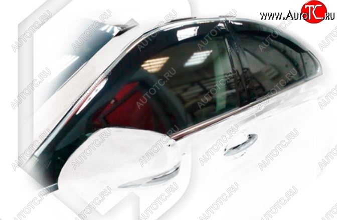 2 969 р. Дефлектора окон CA-Plastic Lexus ES350 XV40 дорестайлинг (2006-2009) (Classic полупрозрачный, Без хром.молдинга)  с доставкой в г. Пермь