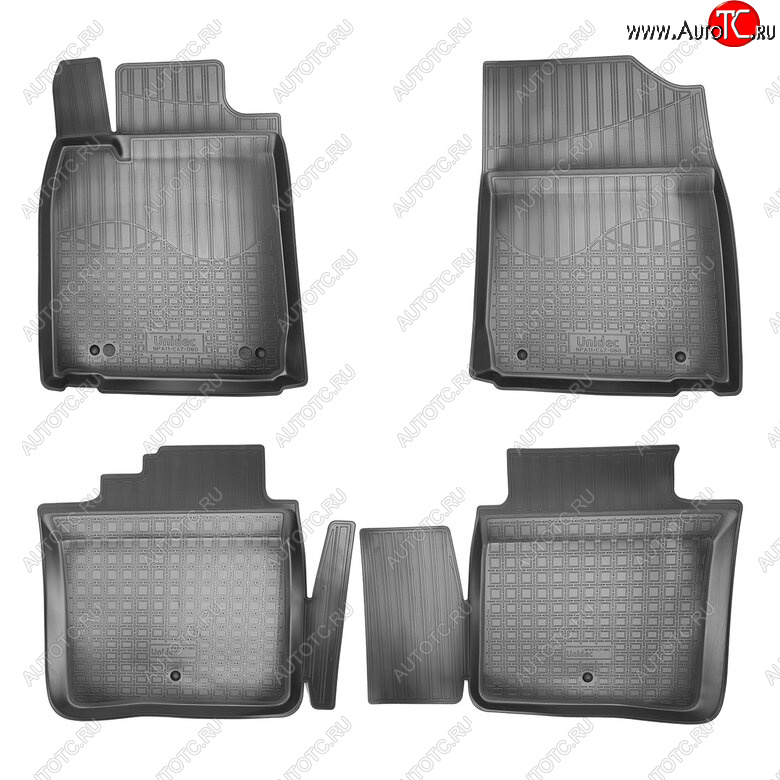 3 199 р. Комплект ковриков в салон Norplast Unidec  Lexus ES250  XV60 - ES300h  XV60 (Цвет: черный)  с доставкой в г. Пермь