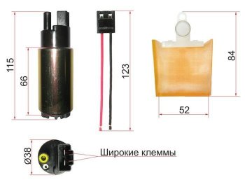 Насос топливный SAT Toyota Mark 2 X110 седан рестайлинг (2002-2004)