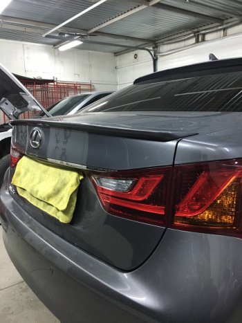 3 399 р. Лип спойлер F-Sport  Lexus GS250  L10 (2011-2016) (Неокрашенный)  с доставкой в г. Пермь. Увеличить фотографию 2