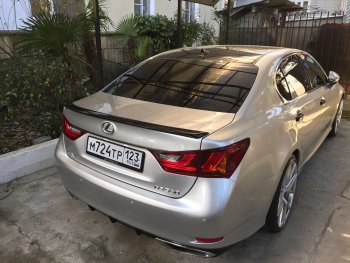 3 399 р. Лип спойлер F-Sport  Lexus GS250  L10 (2011-2016) (Неокрашенный)  с доставкой в г. Пермь. Увеличить фотографию 3