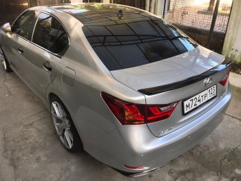 3 399 р. Лип спойлер F-Sport  Lexus GS250  L10 (2011-2016) (Неокрашенный)  с доставкой в г. Пермь. Увеличить фотографию 4