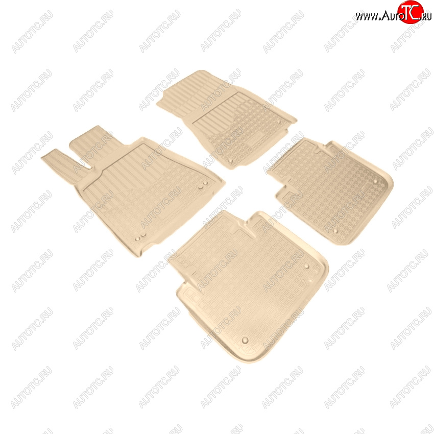 4 099 р. Коврики салона Norplast Unidec (задний привод)  Lexus GS250  L10 - GS450H  L10 (Цвет: бежевый)  с доставкой в г. Пермь