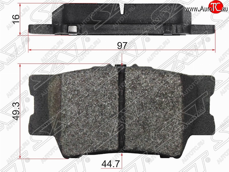 679 р. Колодки тормозные задние SAT Toyota Camry XV40 рестайлинг (2009-2011)  с доставкой в г. Пермь