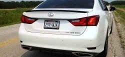 3 399 р. Лип спойлер F-Sport  Lexus GS250  L10 (2011-2016) (Неокрашенный)  с доставкой в г. Пермь. Увеличить фотографию 7