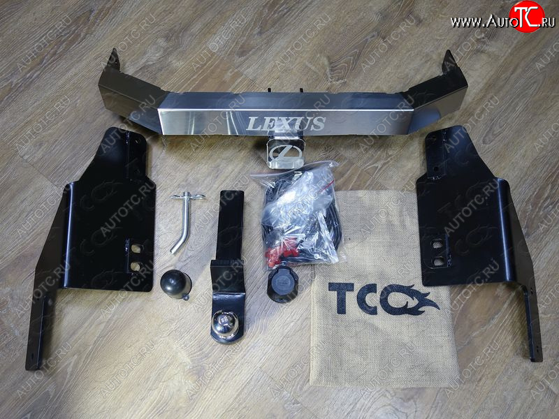 19 999 р. Фаркоп (тягово-сцепное устройство) TCC Lexus GX460 J150 дорестайлинг (2009-2013) (оцинкованный, шар Е , надпись Lexus)  с доставкой в г. Пермь