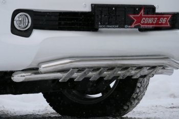 Защита переднего бампера двойная Souz-96 (d60/60) Lexus GX460  J150 (2009-2013) дорестайлинг