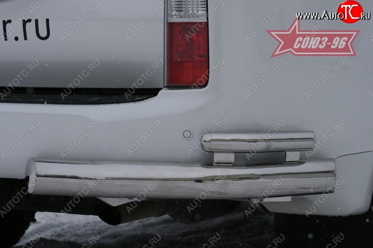 22 454 р. Защита заднего бампера из двойных боковых уголков Souz-96 (d76/42) Lexus GX460 J150 дорестайлинг (2009-2013)  с доставкой в г. Пермь