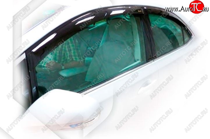 1 999 р. Дефлектора окон CA-Plastiс  Lexus HS250h  F10 (2009-2013) дорестайлинг (Classic полупрозрачный, Без хром.молдинга)  с доставкой в г. Пермь