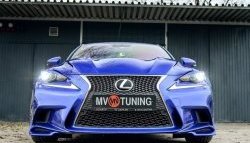 7 799 р. Клыки на передний бампер Tuning-Sport Lexus IS250 XE30 седан дорестайлинг (2013-2016) (Неокрашенная)  с доставкой в г. Пермь. Увеличить фотографию 6