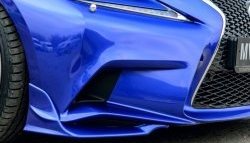 Клыки на передний бампер Tuning-Sport Lexus IS250  XE30 седан (2013-2016) дорестайлинг