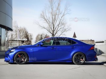 15 499 р. Накладки на пластиковые пороги (сплиттеры) MV-tuning Lexus IS250 XE30 седан дорестайлинг (2013-2016) (Неокрашенные)  с доставкой в г. Пермь. Увеличить фотографию 2