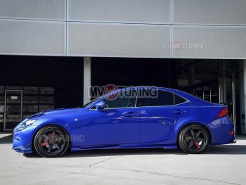 15 499 р. Накладки на пластиковые пороги (сплиттеры) MV-tuning Lexus IS250 XE30 седан дорестайлинг (2013-2016) (Неокрашенные)  с доставкой в г. Пермь. Увеличить фотографию 8
