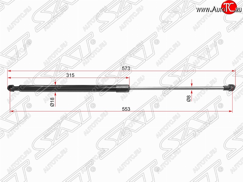 839 р. Упор капота SAT (газовый) Lexus IS250 XE30 седан дорестайлинг (2013-2016)  с доставкой в г. Пермь